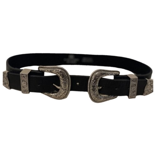 Pre-owned B-low The Belt Leather Belt In Black