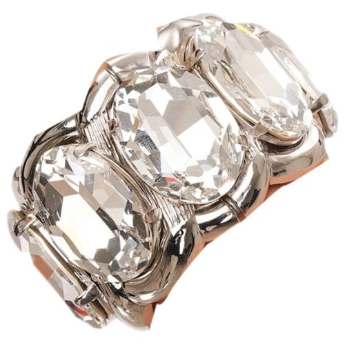 Pre-owned Dolce & Gabbana Crystal Bracelet In Silver