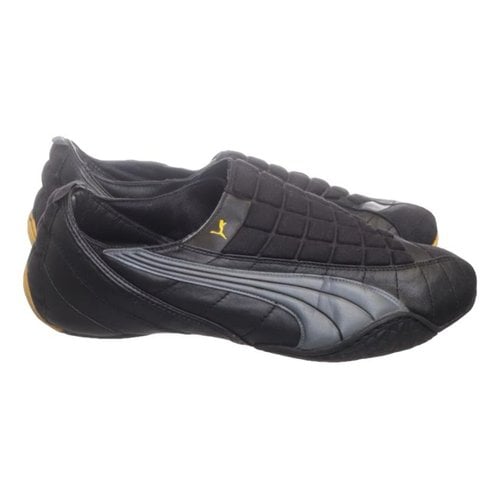 Pre-owned Puma Patent Leather Trainers In Black