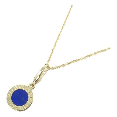 Pre-owned Bvlgari Yellow Gold Necklace In Blue