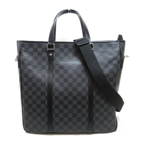 Pre-owned Louis Vuitton Leather Tote In Grey