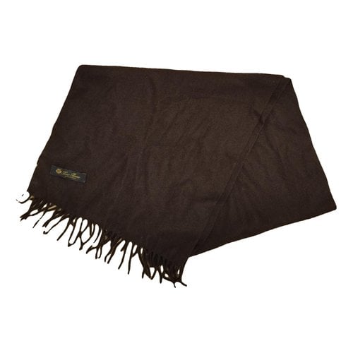 Pre-owned Loro Piana Cashmere Scarf In Brown