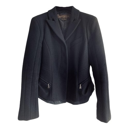 Pre-owned Louis Vuitton Wool Jacket In Black
