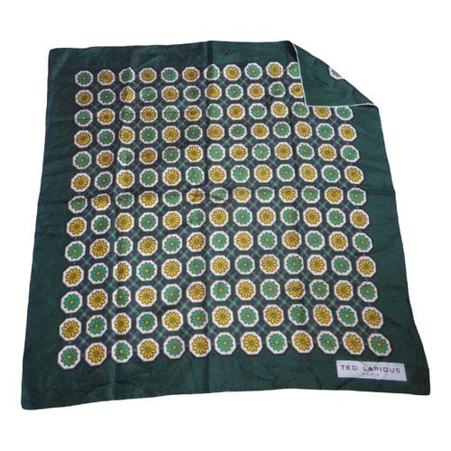 Pre-owned Ted Lapidus Silk Handkerchief In Green