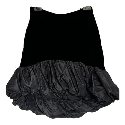 Pre-owned Saint Laurent Silk Skirt In Black