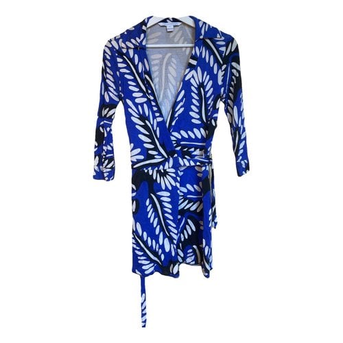 Pre-owned Diane Von Furstenberg Silk Jumpsuit In Blue