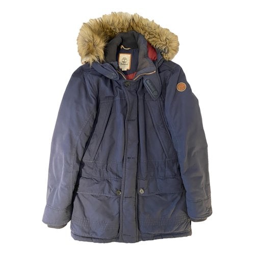 Pre-owned Timberland Peacoat In Blue