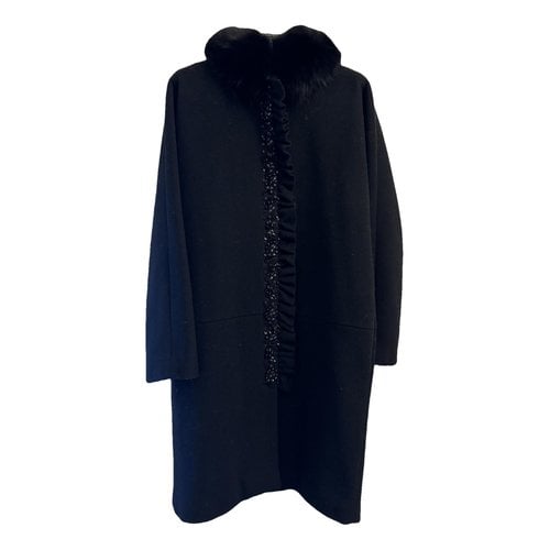 Pre-owned La Perla Cashmere Coat In Black