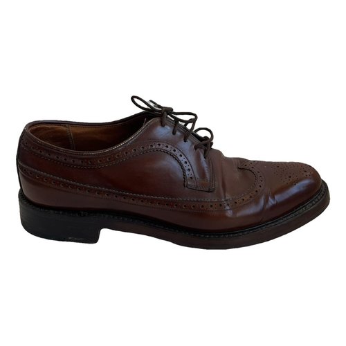 Pre-owned Grenson Leather Lace Ups In Brown