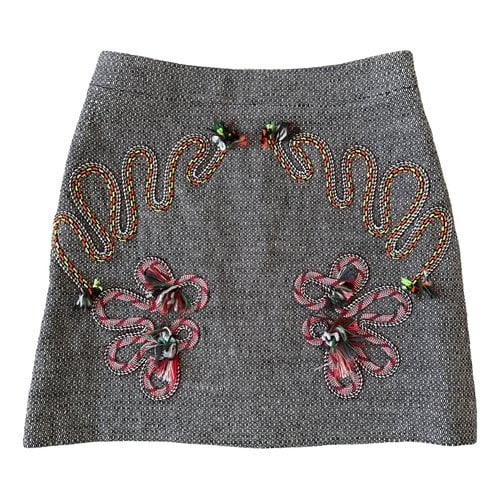 Pre-owned Stella Mccartney Wool Mini Skirt In Multicolour