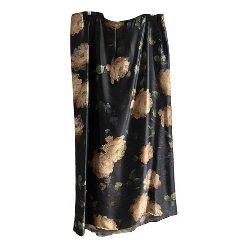 Pre-owned Vince Silk Maxi Skirt In Multicolour