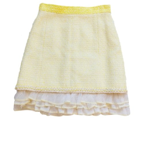 Pre-owned Chanel Mid-length Skirt In Yellow