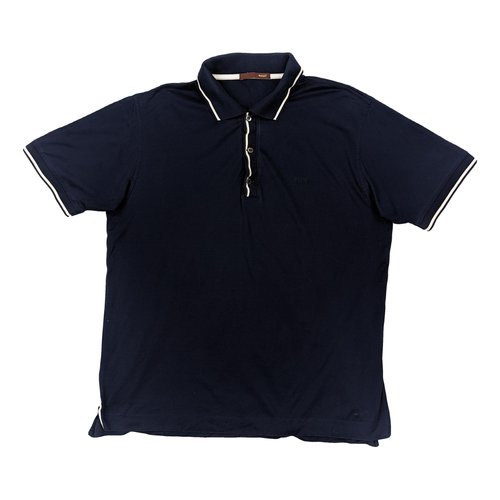 Pre-owned Bally Polo Shirt In Navy