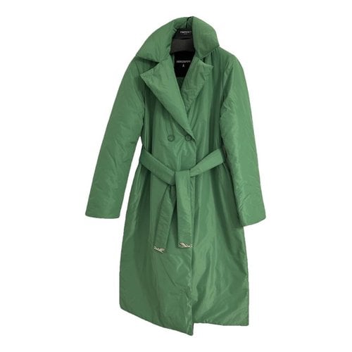 Pre-owned Patrizia Pepe Puffer In Green