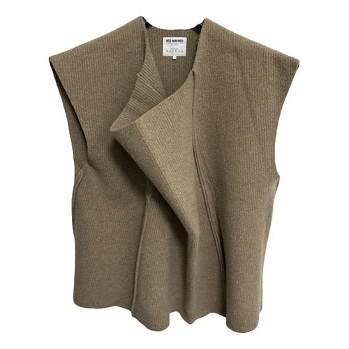 Pre-owned Hed Mayner Wool Vest In Brown