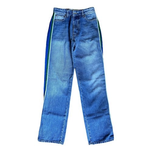 Pre-owned Victoria Beckham Straight Jeans In Blue