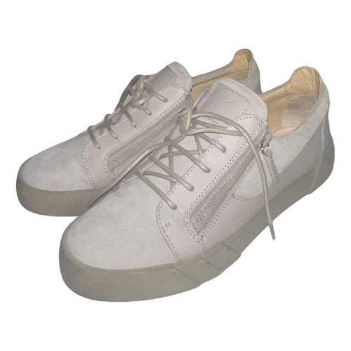 Pre-owned Giuseppe Zanotti Low Trainers In Grey