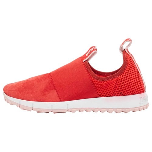 Pre-owned Jimmy Choo Trainers In Red