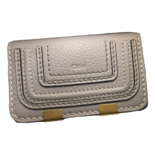 Pre-owned Chloé Leather Purse In Grey