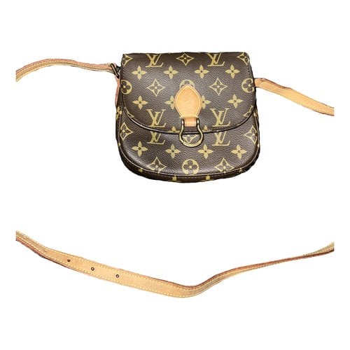 Pre-owned Louis Vuitton Saint Cloud Vintage Leather Crossbody Bag In Brown