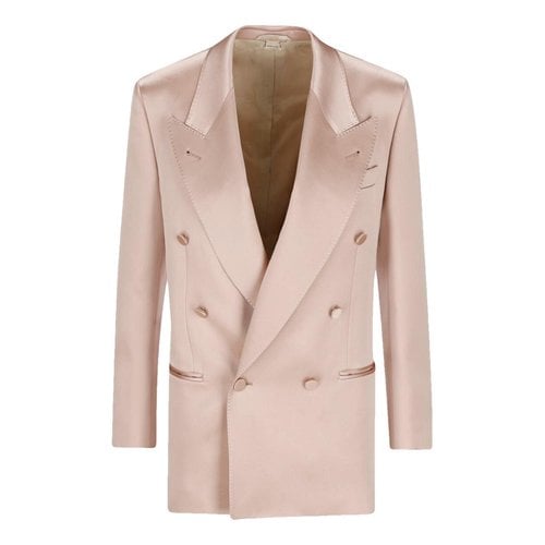 Pre-owned Gucci Silk Blazer In Pink