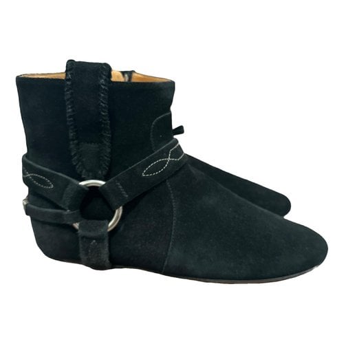 Pre-owned Isabel Marant Étoile Ankle Boots In Black
