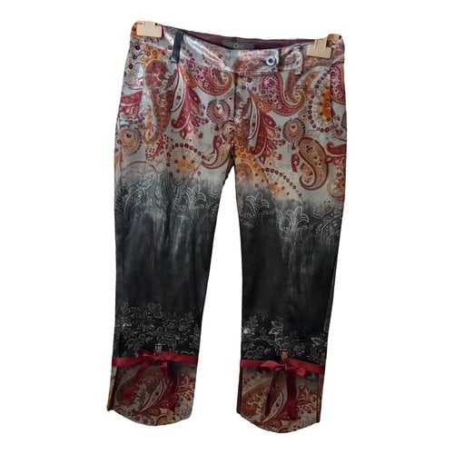Pre-owned Romeo Gigli Straight Pants In Multicolour
