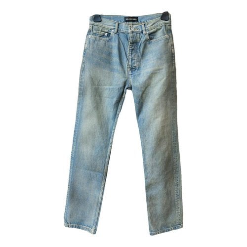Pre-owned Balenciaga Jeans In Blue