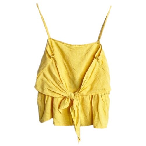 Pre-owned Roxy Blouse In Yellow