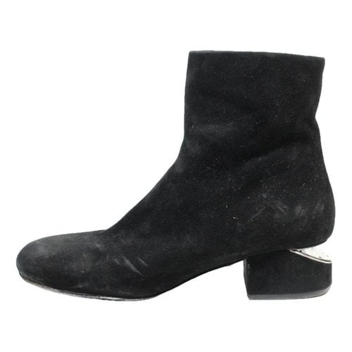 Pre-owned Alexander Wang Kelly Ankle Boots In Black