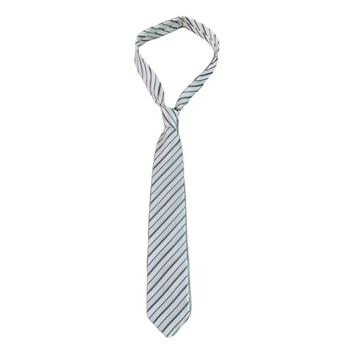 Pre-owned Giorgio Armani Silk Tie In White