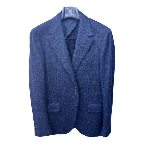 Pre-owned Lanvin Cashmere Vest In Blue