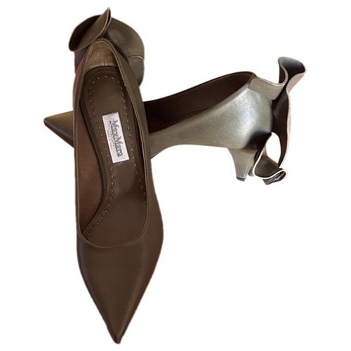 Pre-owned Max Mara Leather Heels In Other
