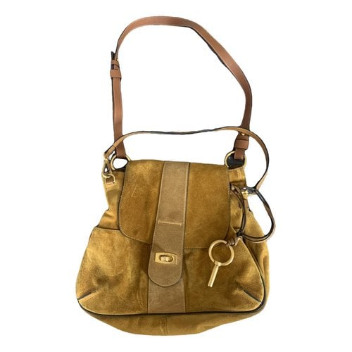 Pre-owned Chloé Lexa Leather Handbag In Yellow