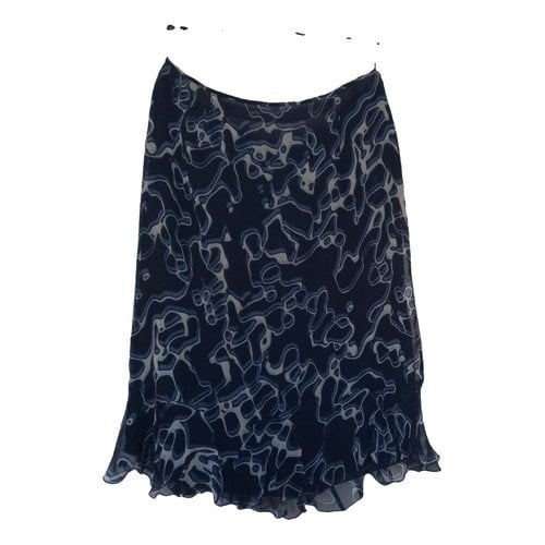 Pre-owned Luisa Spagnoli Silk Skirt In Blue