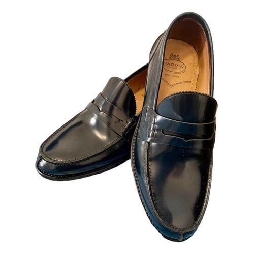 Pre-owned Harris Leather Flats In Blue
