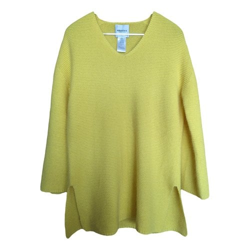 Pre-owned Annarita N Wool Sweatshirt In Yellow
