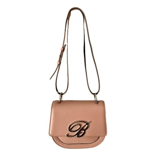 Pre-owned Blumarine Leather Crossbody Bag In Pink