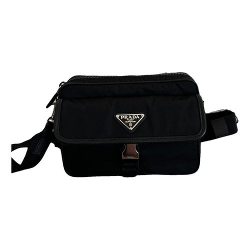 Pre-owned Prada Saffiano Leather Handbag In Black