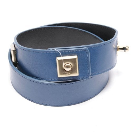 Pre-owned Diane Von Furstenberg Leather Belt In Blue