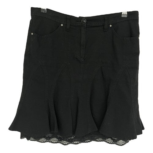 Pre-owned Class Cavalli Mini Skirt In Black