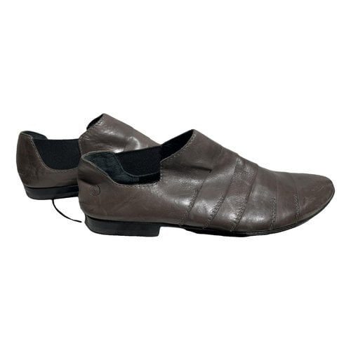 Pre-owned Marsèll Leather Flats In Grey