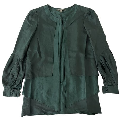Pre-owned Proenza Schouler Silk Suit Jacket In Green