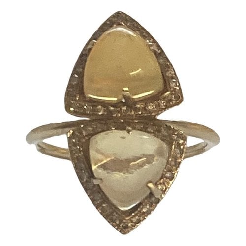 Pre-owned Jacquie Aiche Yellow Gold Ring
