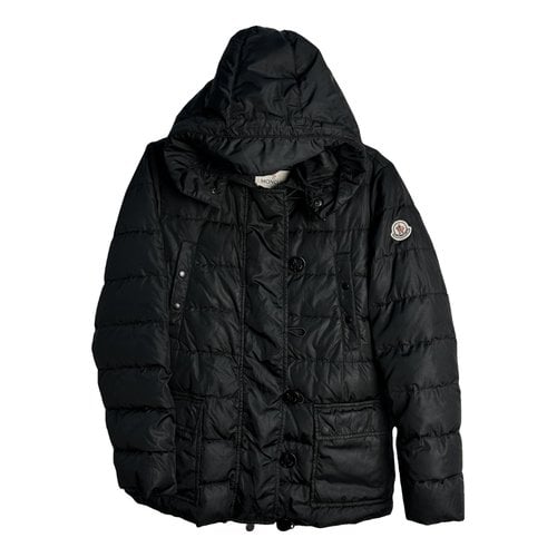 Pre-owned Moncler Hood Glitter Jacket In Black