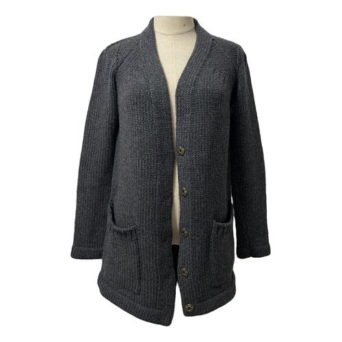 Pre-owned Louis Vuitton Wool Cardigan In Grey