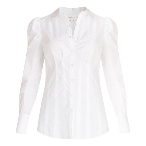 Pre-owned Veronica Beard Blouse In White