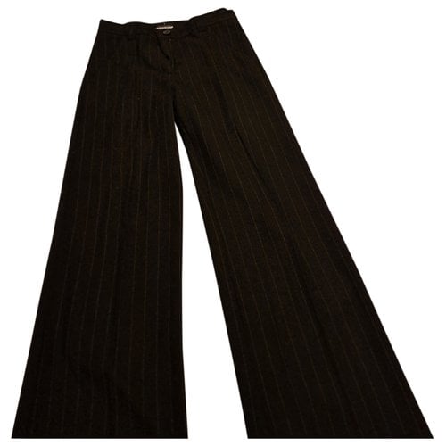 Pre-owned Trussardi Trousers In Black