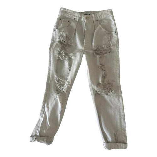 Pre-owned Iro Boyfriend Jeans In White