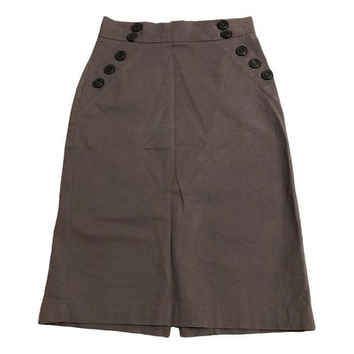 Pre-owned Daniele Alessandrini Mid-length Skirt In Khaki
